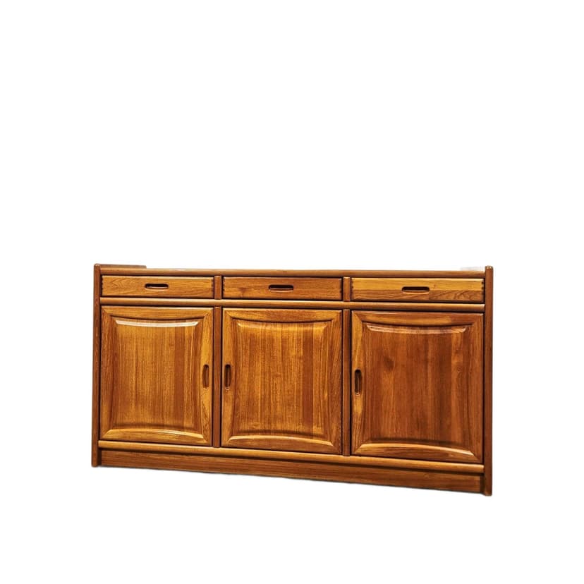 Komoda Danish Modern, teak brązowy, Dania, lata 80.