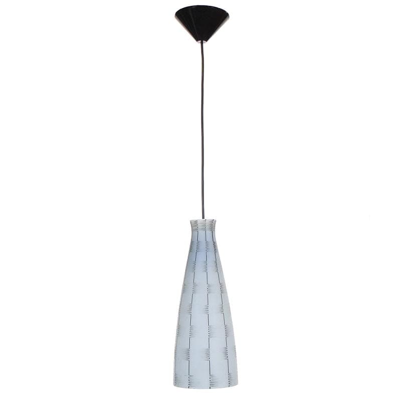 Lampa wisząca Brusel, szkło biały szary, proj. J. A. Junek, Zukov, Czechosłowacja, lata 60.
