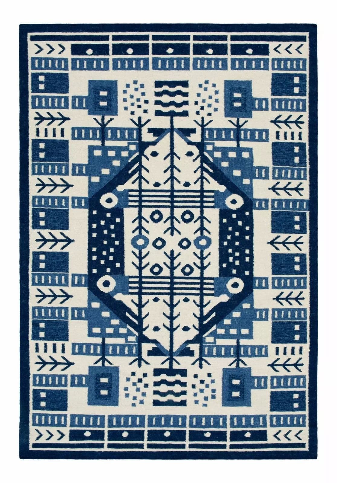 Kilim Splot 100x140 cm, proj. Ł. Siwiec, wełna, Carpets & More