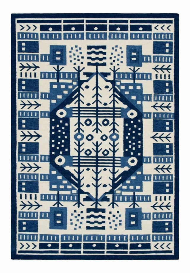 Kilim Splot 100x140 cm, proj. Ł. Siwiec, wełna, Carpets & More - WYMIARY