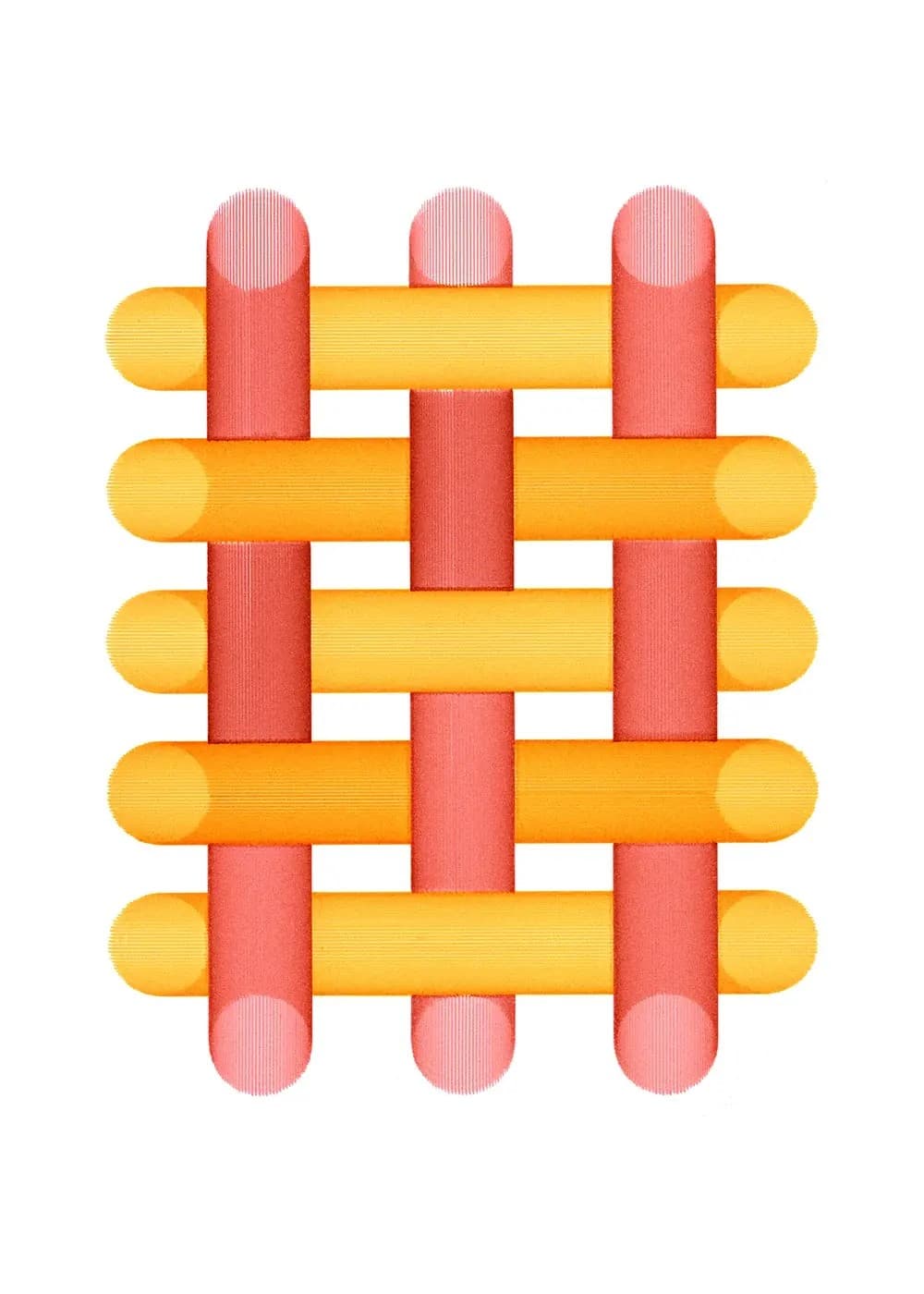 Poster The Weave 50x70, by A. Pfeffer, Paper Collective