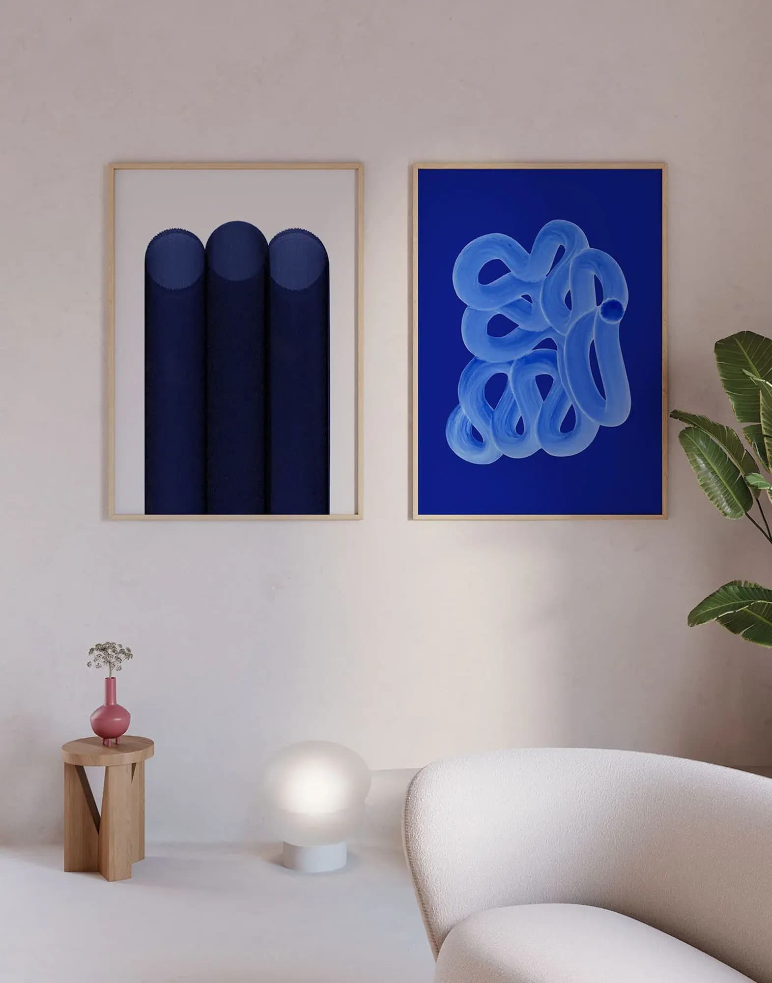 Poster Blue Pipes 30x40, by A. Pfeffer, Paper Collective - 389515
