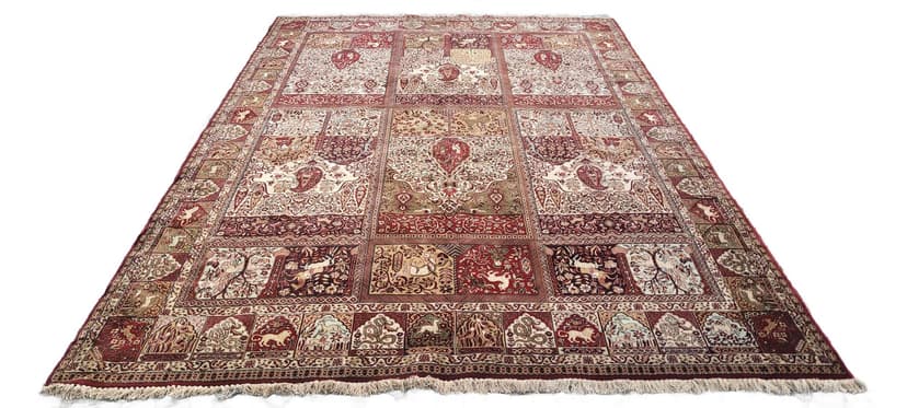Persian rug, 245x350 cm, red multicolor, wool