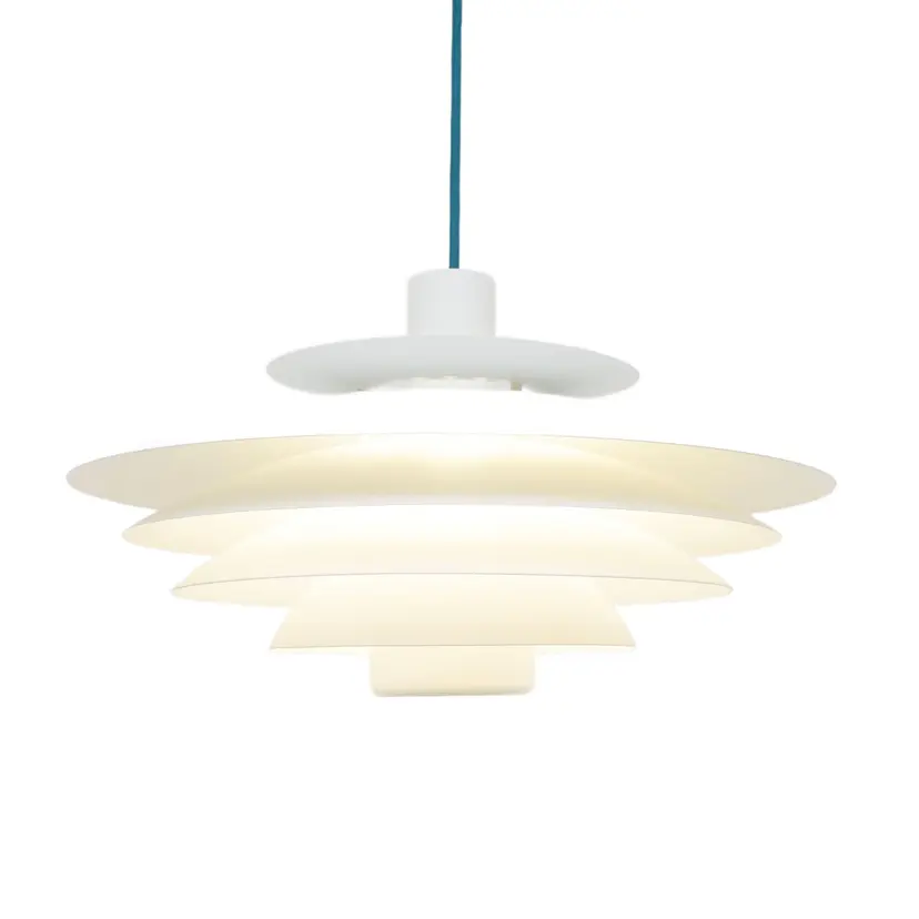 Pendant lamp Form Light, white metal, Denmark, 1970s.