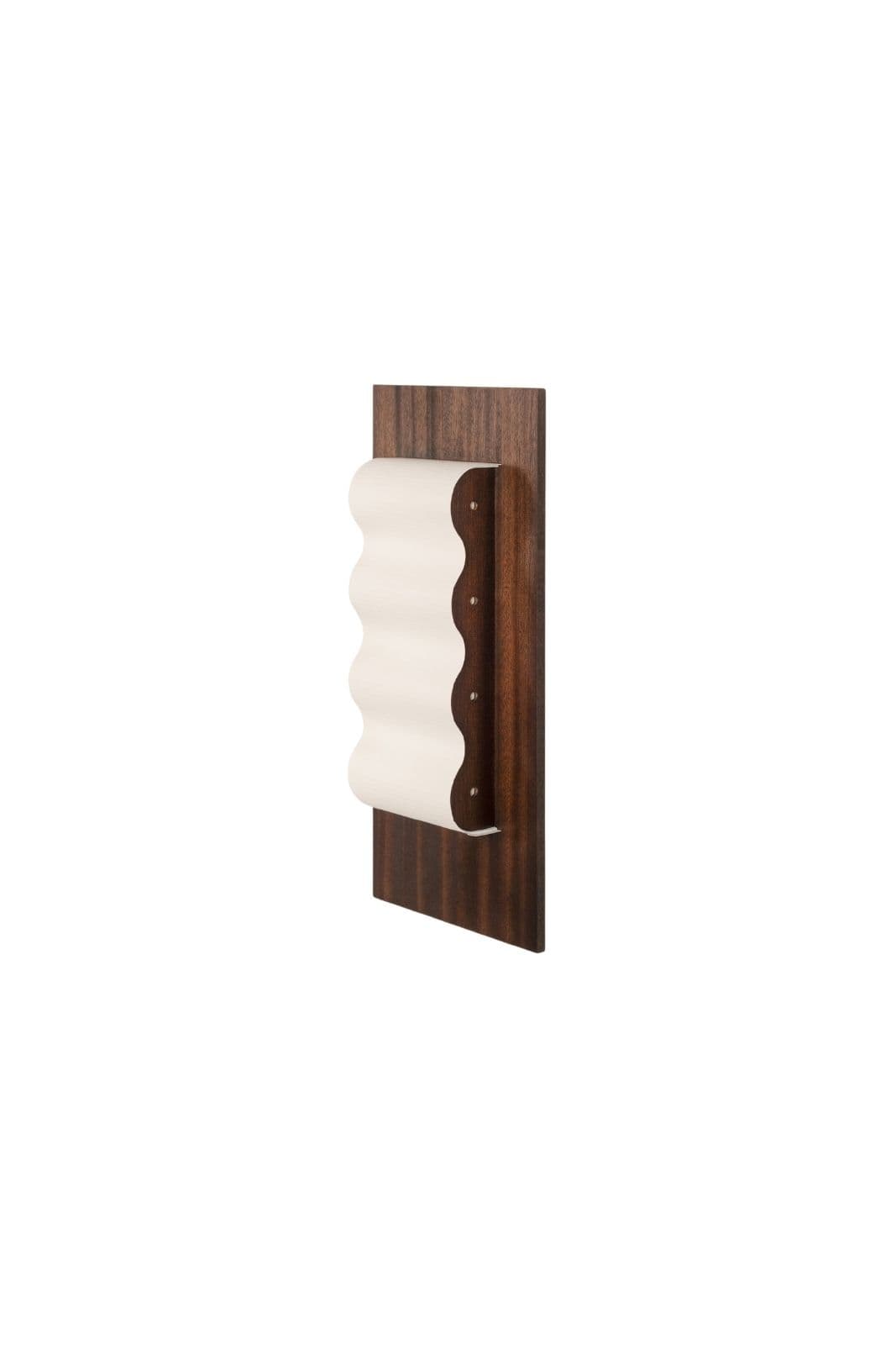 Wall light Frame Slim M, mahogany brown, paper white, by V. d'Harcourt