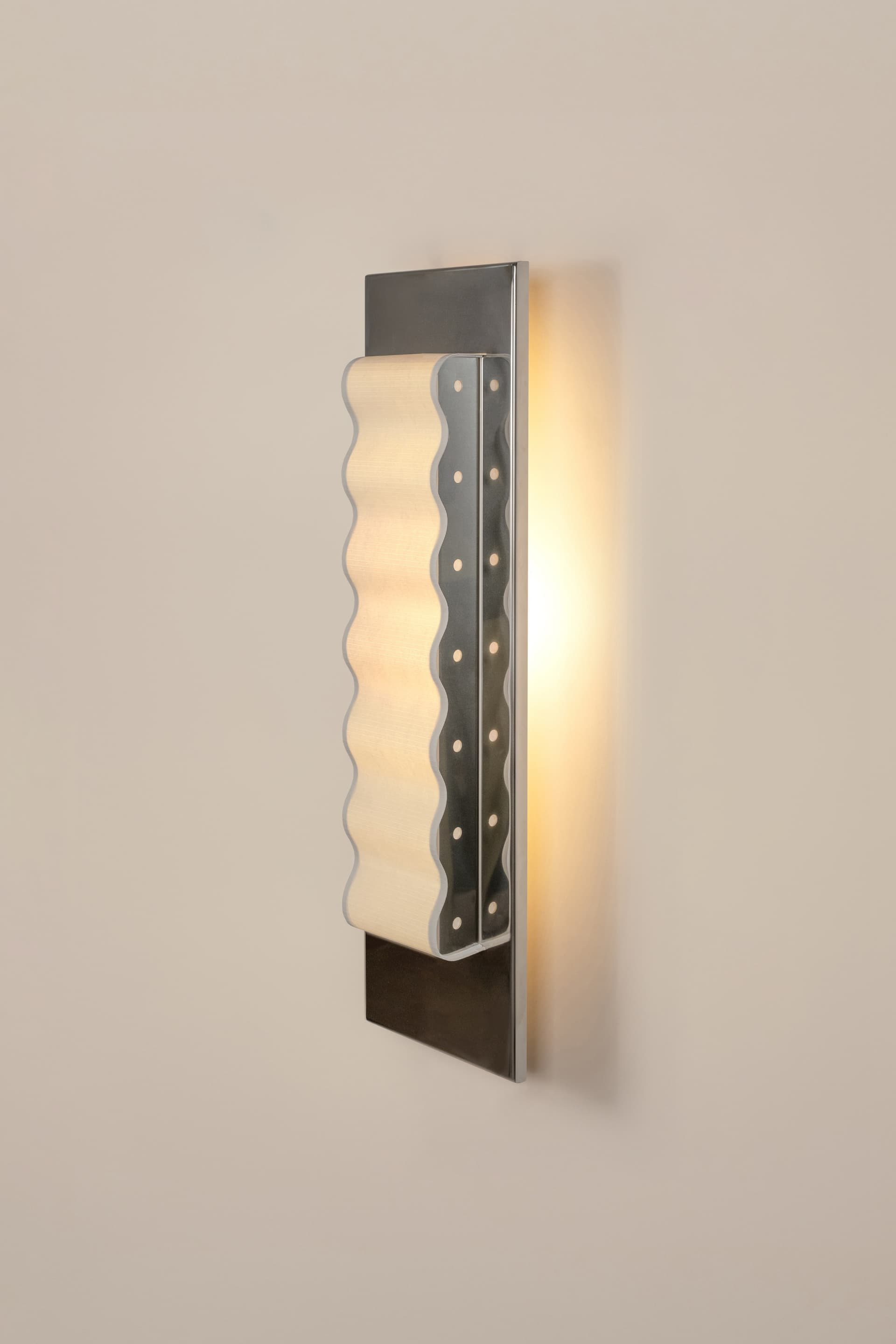 Wall lamp Frame Slim L silver, Violaine d'Harcourt - 394073