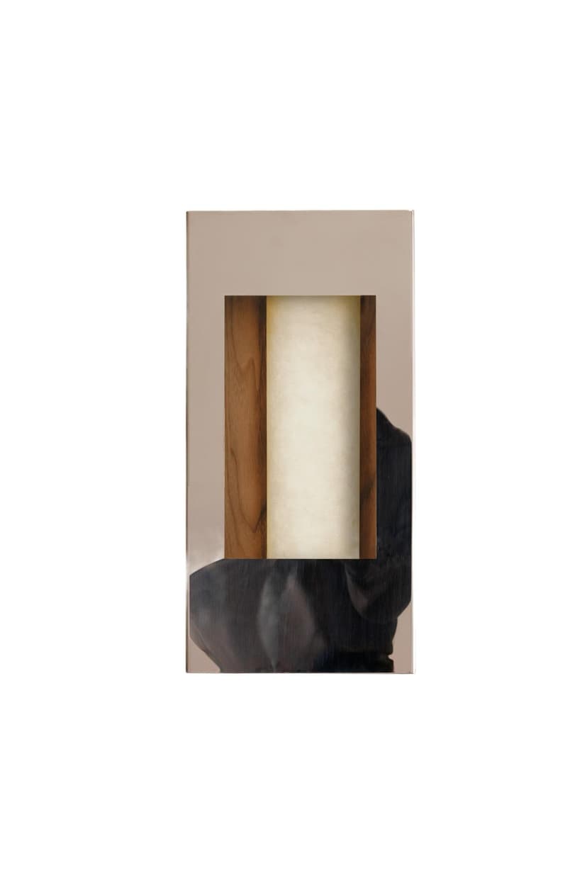 Archi wall light, walnut, Violaine d'Harcourt