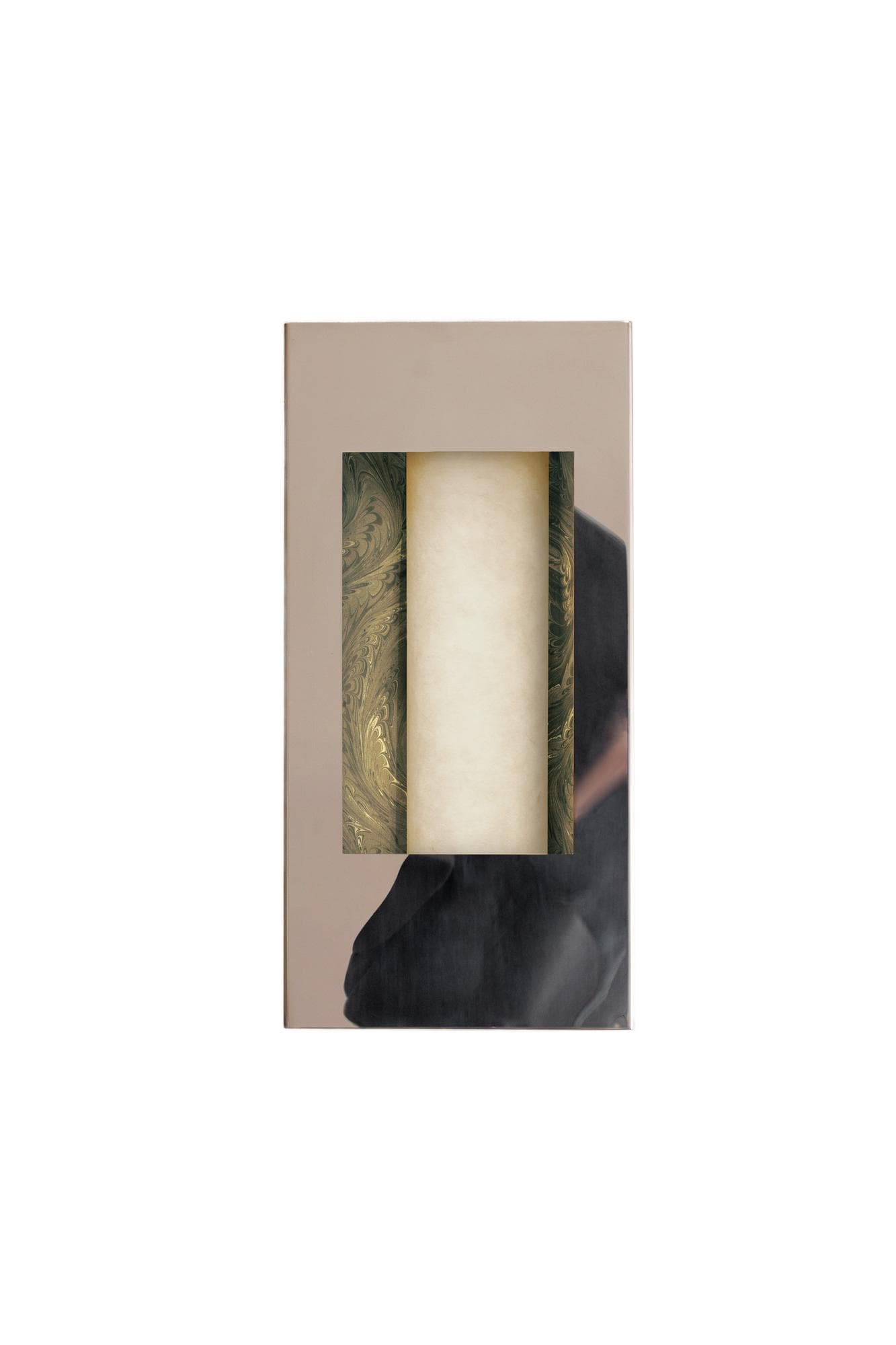 Archi Wall Light, marbled paper, Violaine d'Harcourt
