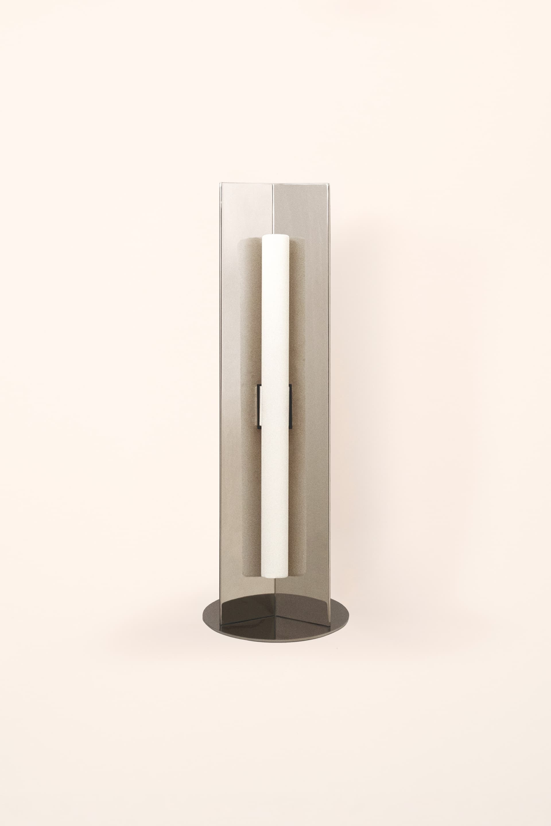 Arrow Table Lamp, opal bulb, Violaine d'Harcourt - 394156