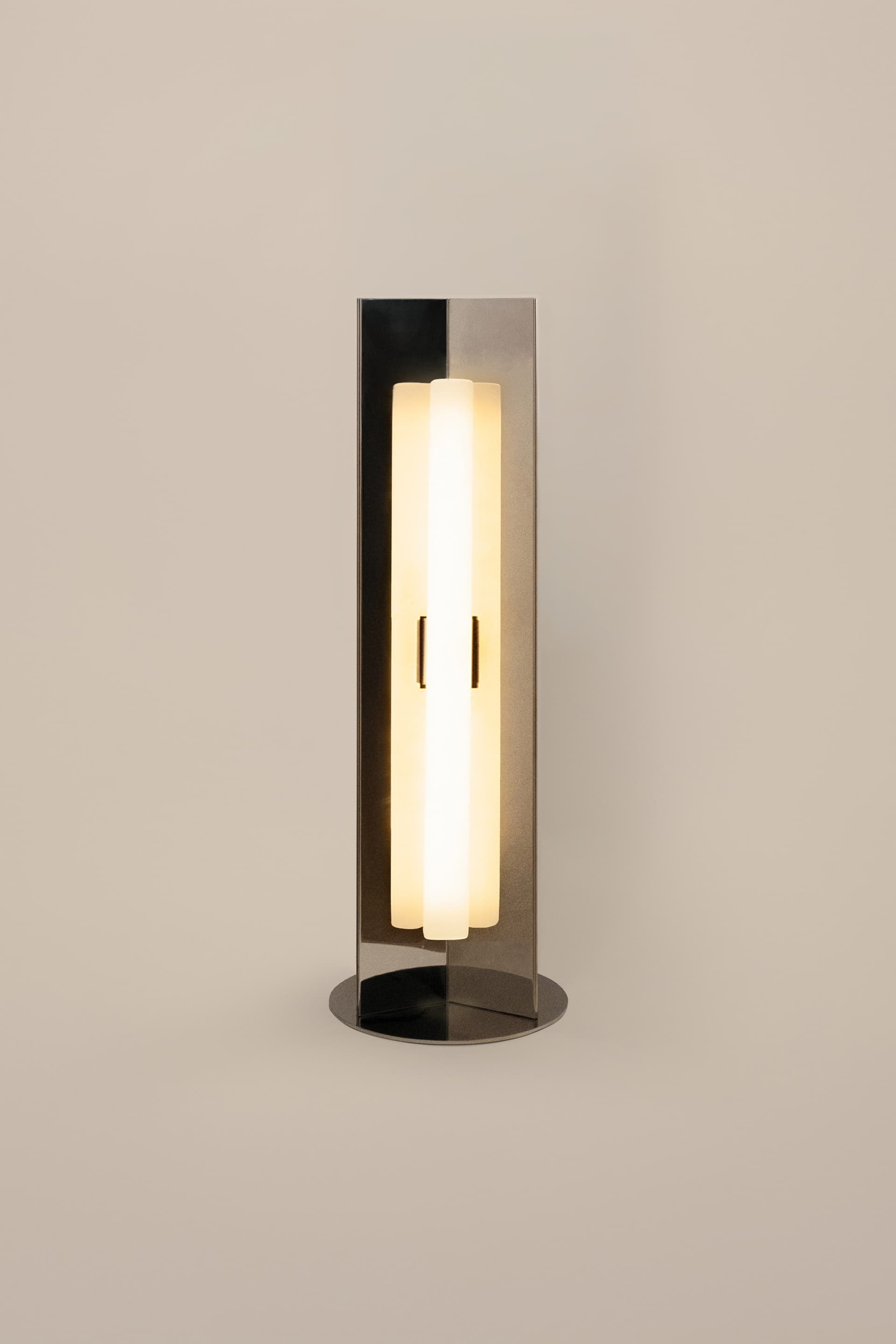 Arrow Table Lamp, opal bulb, Violaine d'Harcourt - 394159