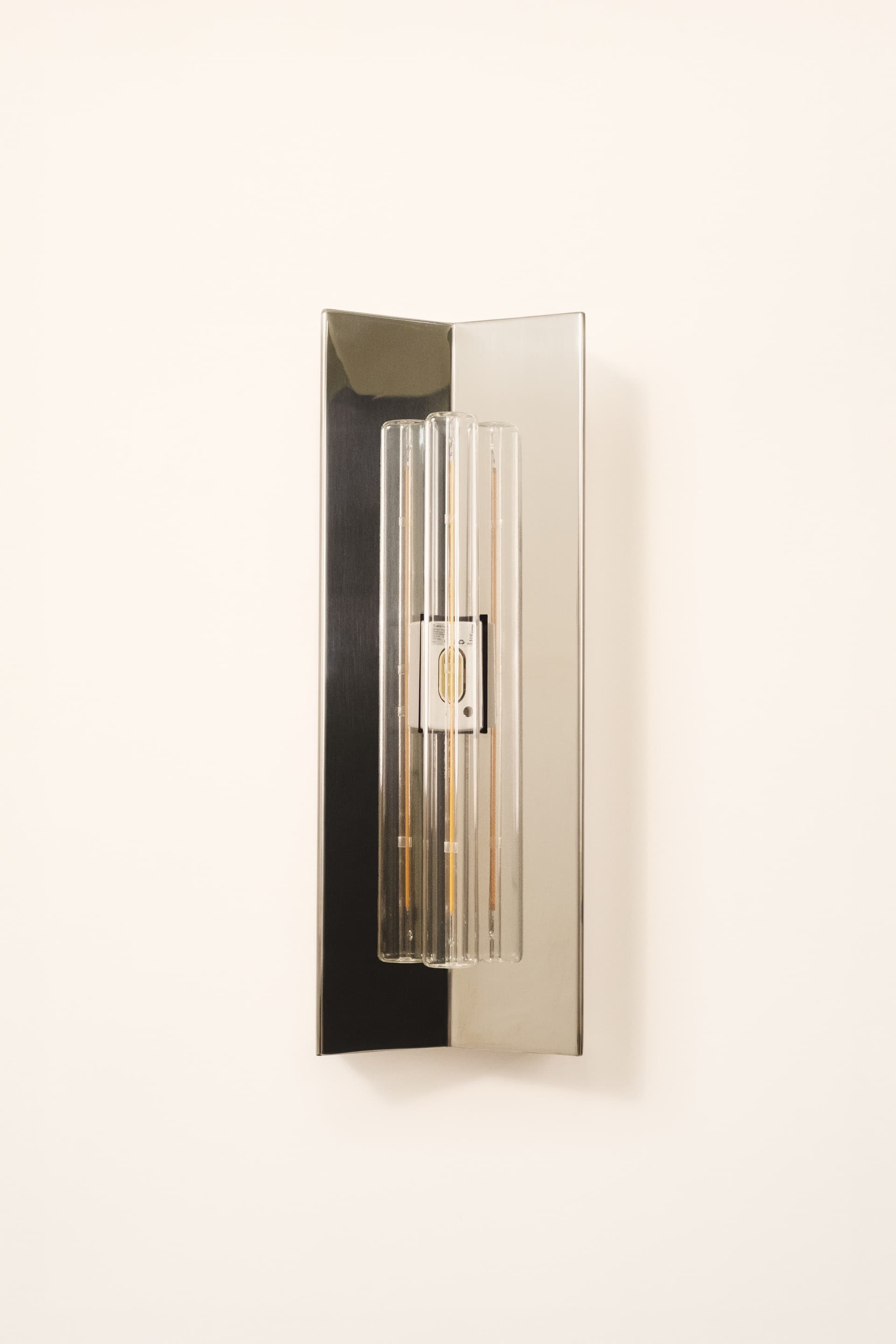 Wall lamp Arrow S, transparent bulb, Violaine d'Harcourt - 394174