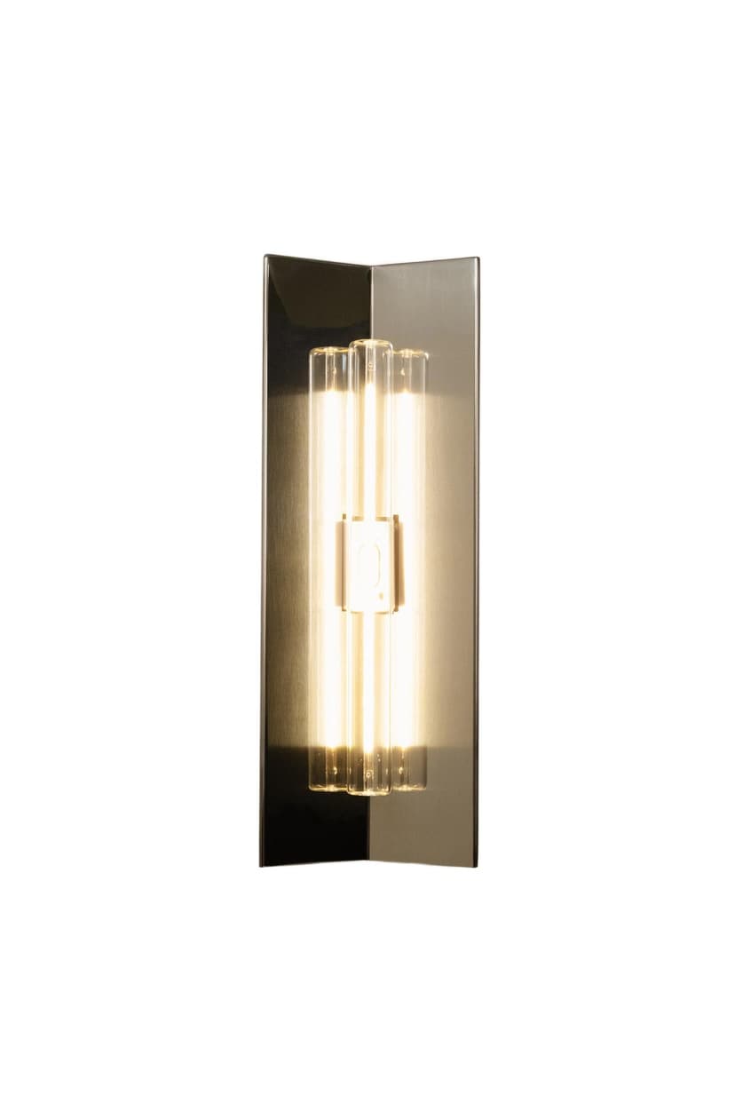 Wall lamp Arrow S, transparent bulb, Violaine d'Harcourt
