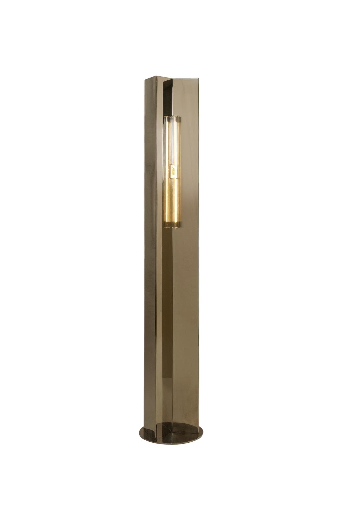 Arrow 158 Floor Lamp, transparent bulb, Violaine d'Harcourt