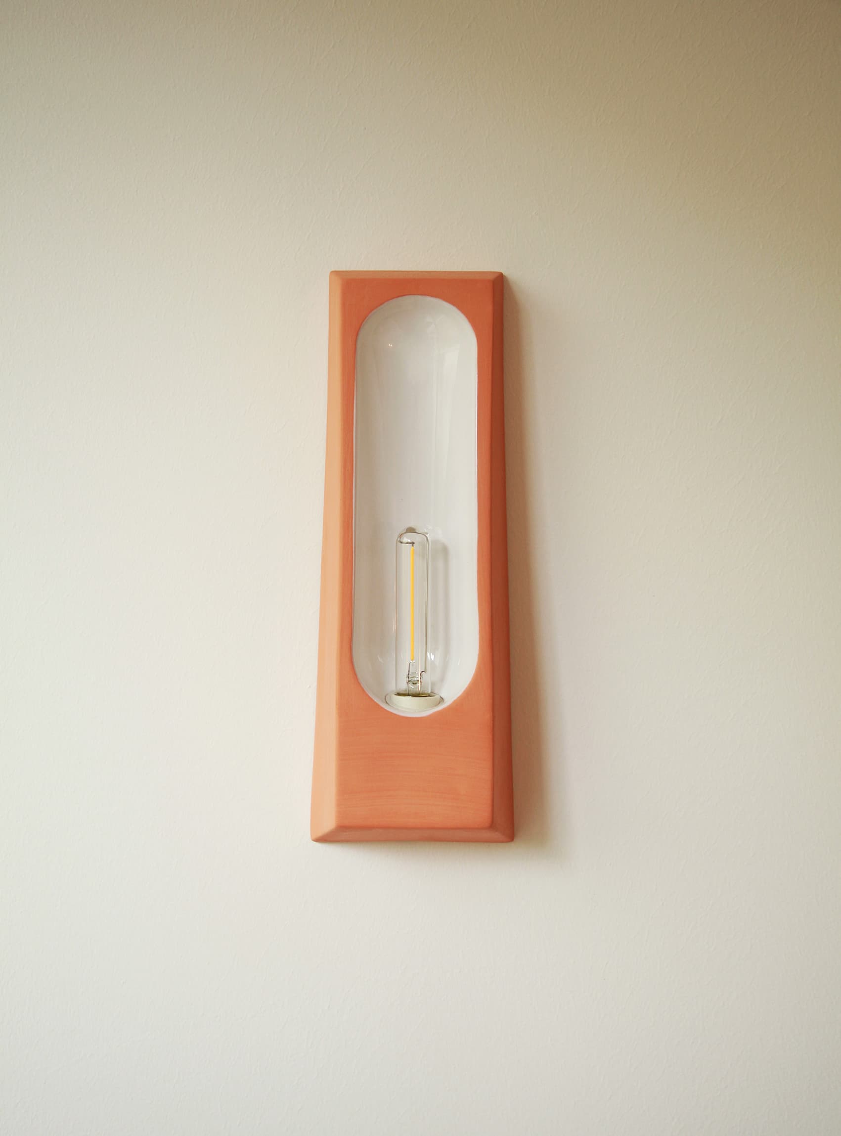 Wall sconce Alcove orange, white, Violaine d'Harcourt - 394234