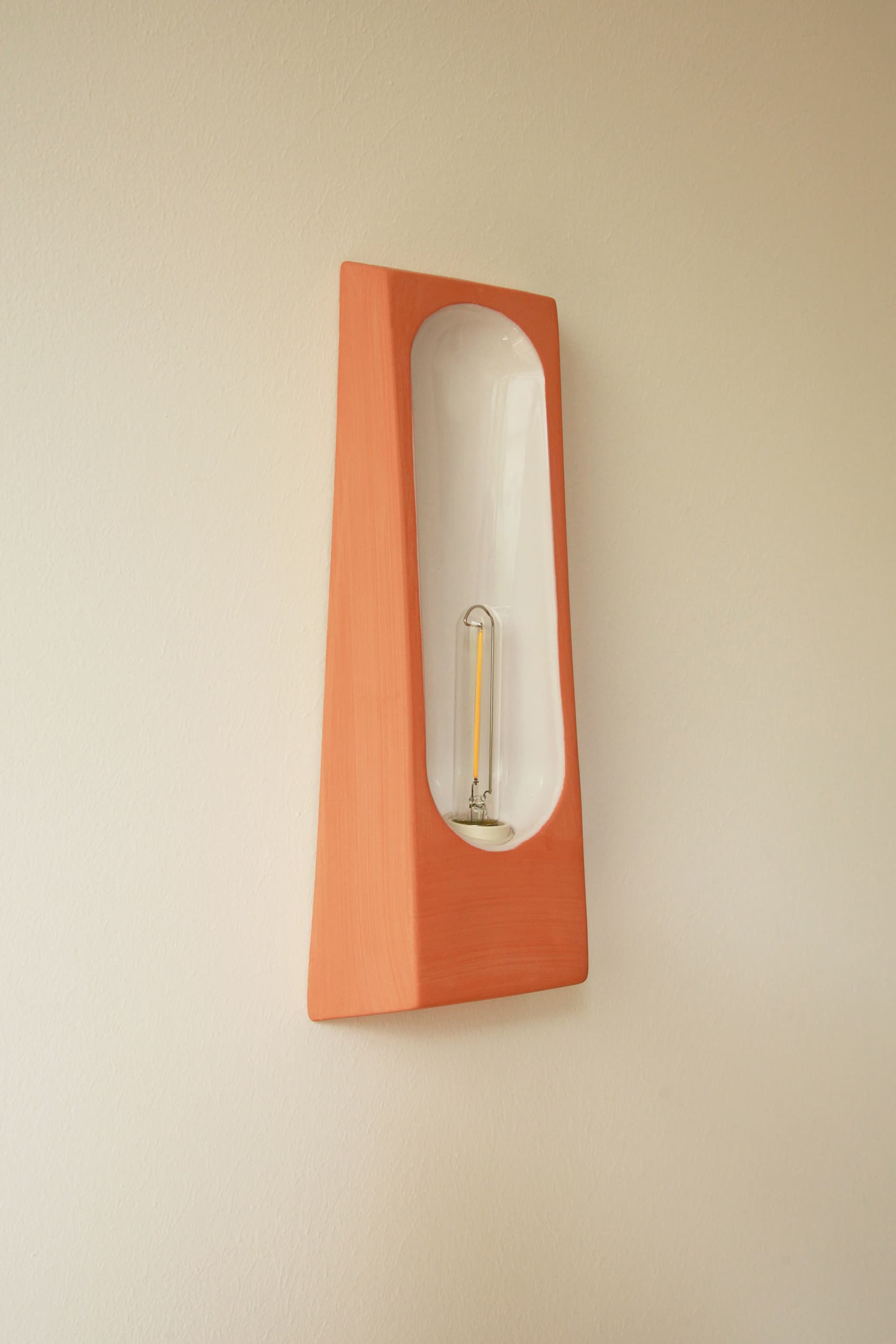 Wall sconce Alcove orange, white, Violaine d'Harcourt - 394231