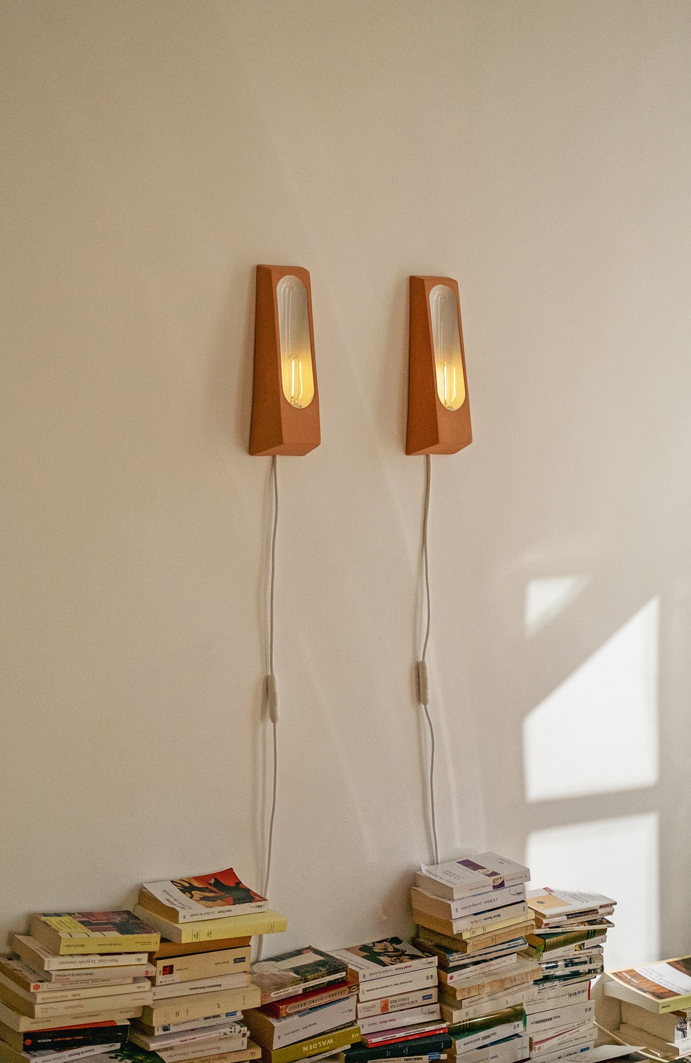 Wall sconce Alcove orange, white, Violaine d'Harcourt - 394232