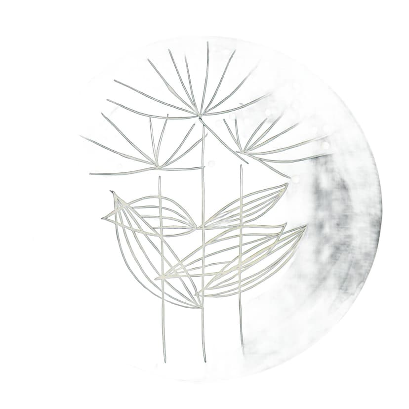 Platter Karolina, black, porcelain, Poland, 1950s