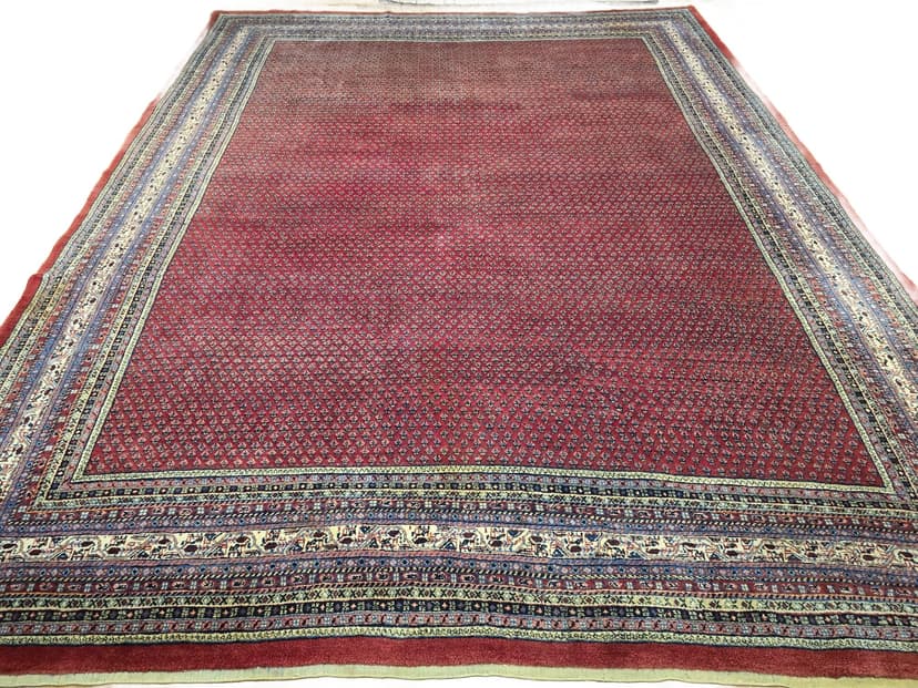 Dywan Sarough Mir, czerwony, wełna, Iran, początek XX w., 320x420 cm