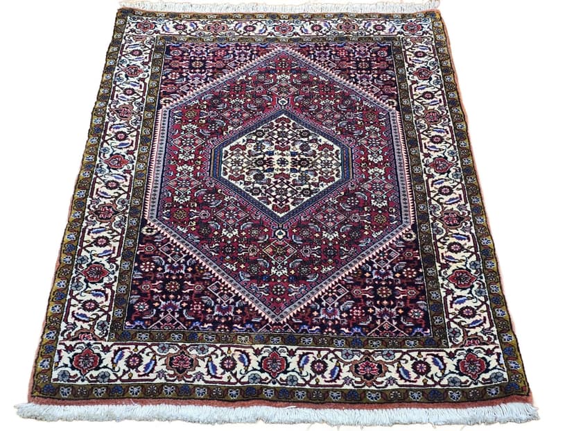 Dywan Bidjar, 126x82 cm, czerwony niebieski, wełna, Iran