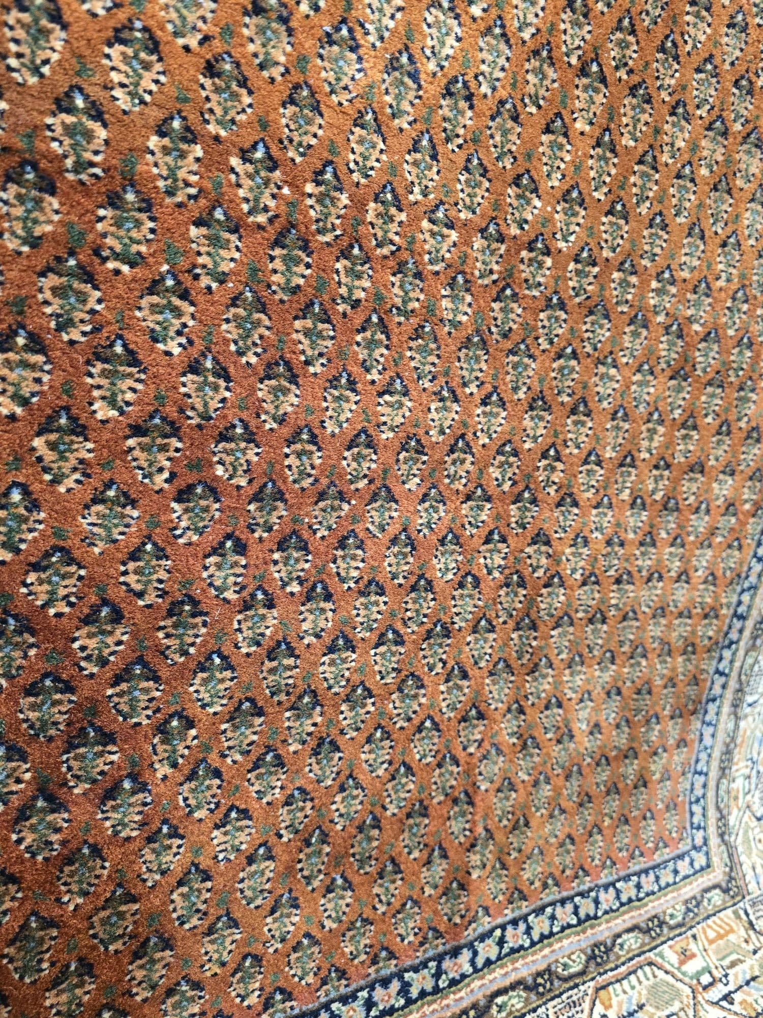 Dywan Indo Mir 125x185 cm, rudy, wełna - 395747