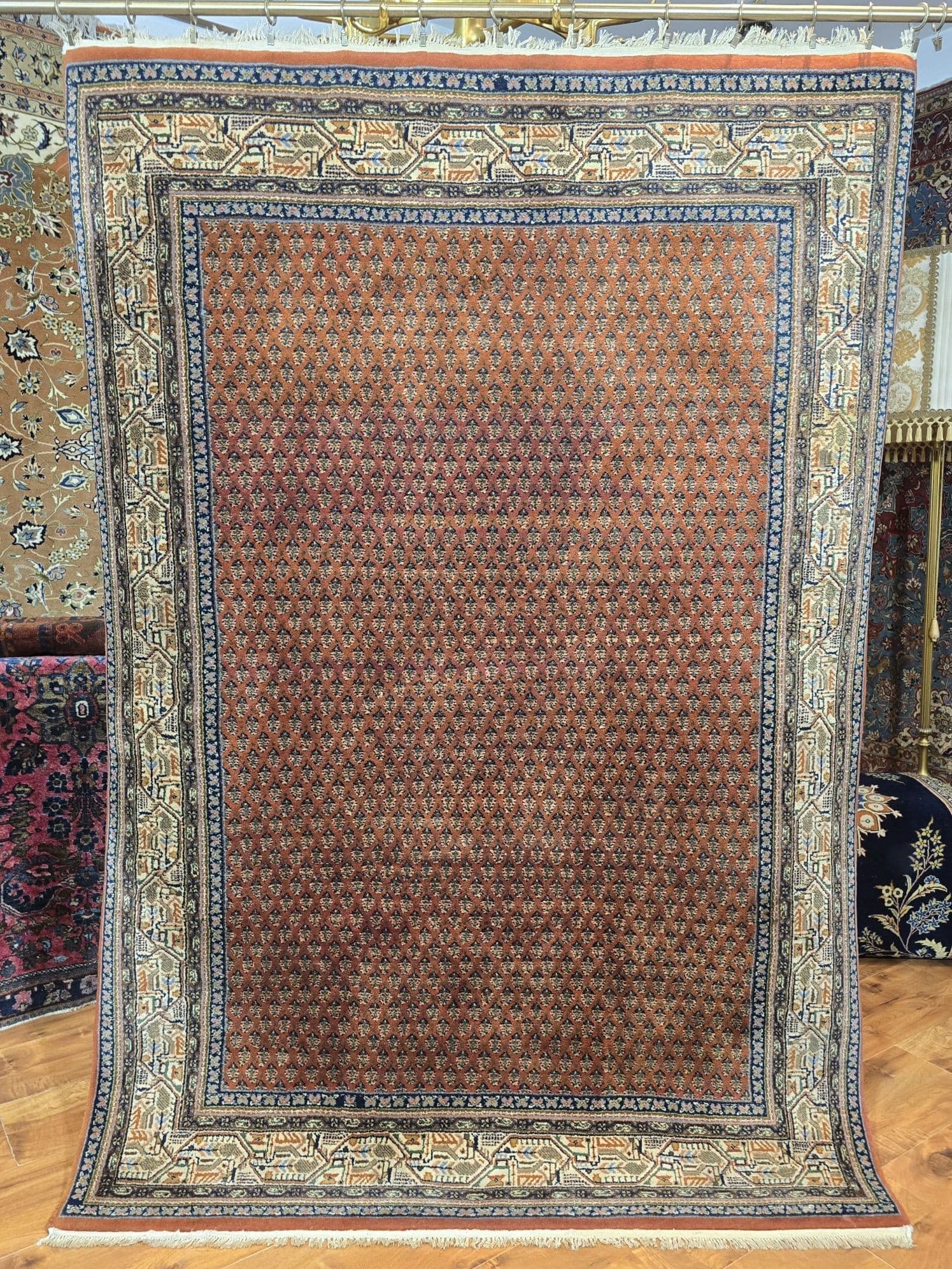Dywan Indo Mir 125x185 cm, rudy, wełna - 395752
