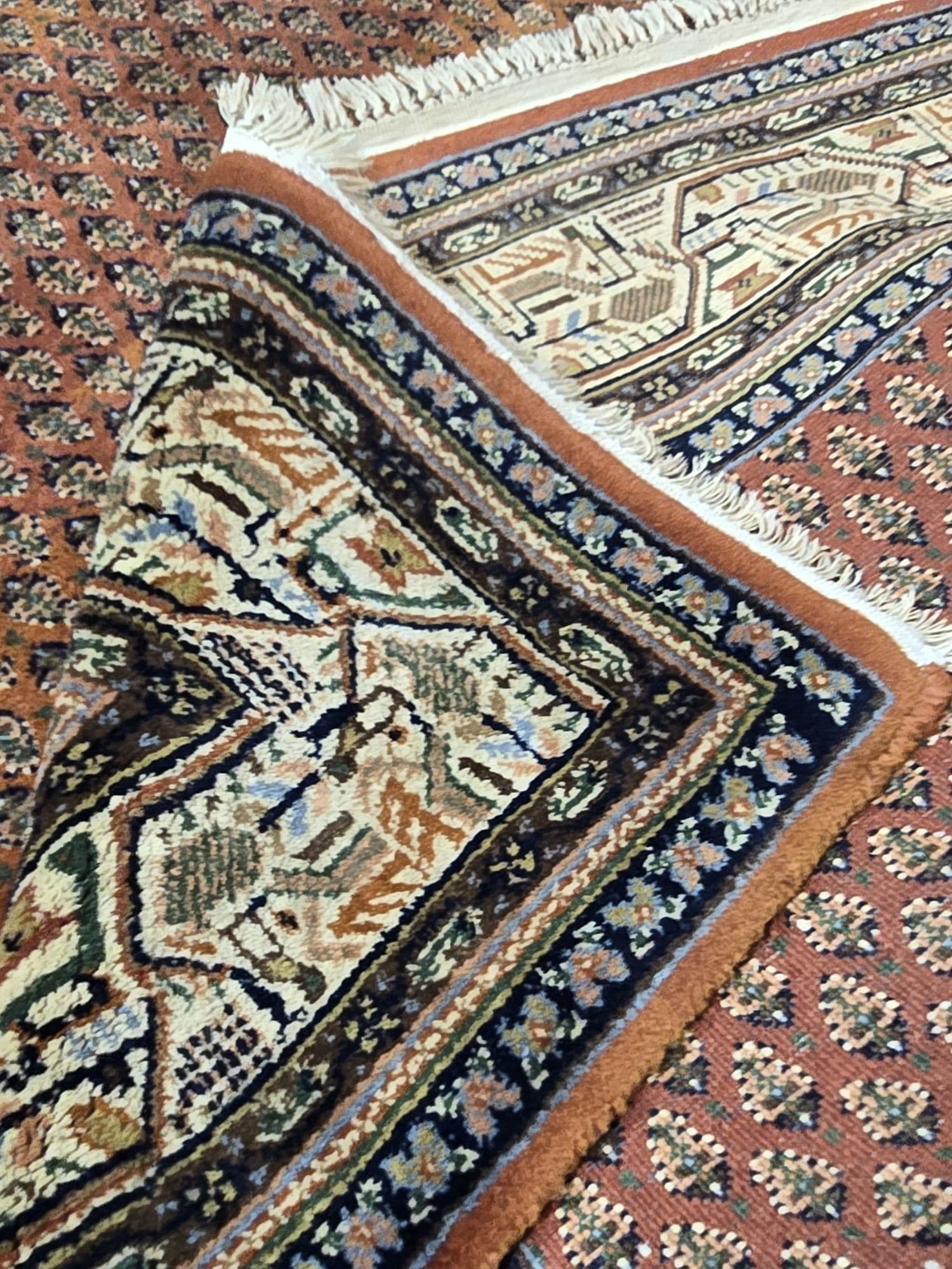 Dywan Indo Mir 125x185 cm, rudy, wełna - 395750
