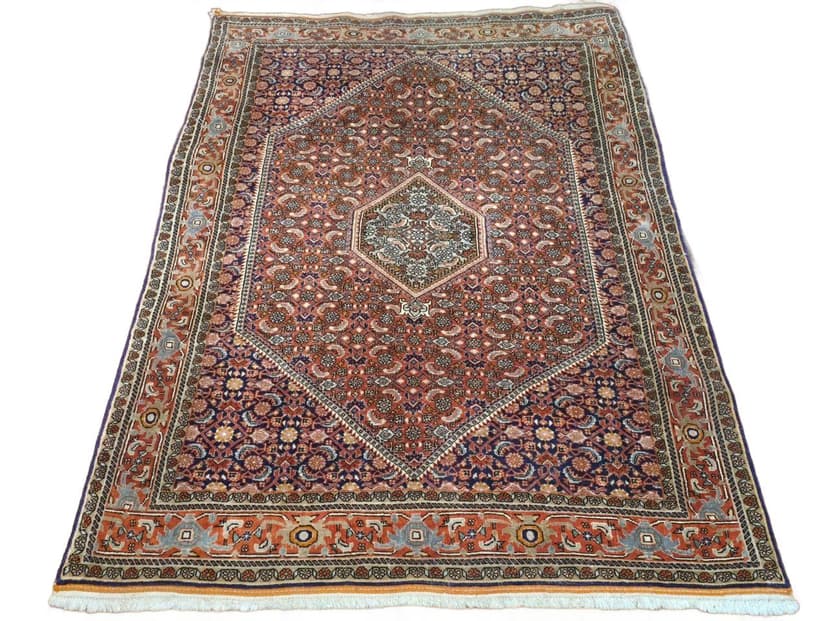Dywan Bidjar, czerwony niebieski, wełna, Iran, początek XX w., 115x170 cm