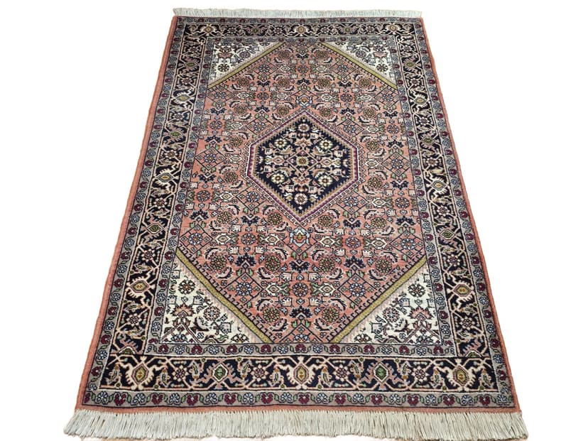 Dywan Bidjar, 84x145 cm, pomarańczowy granatowy, wełna, Iran, początek XX w.
