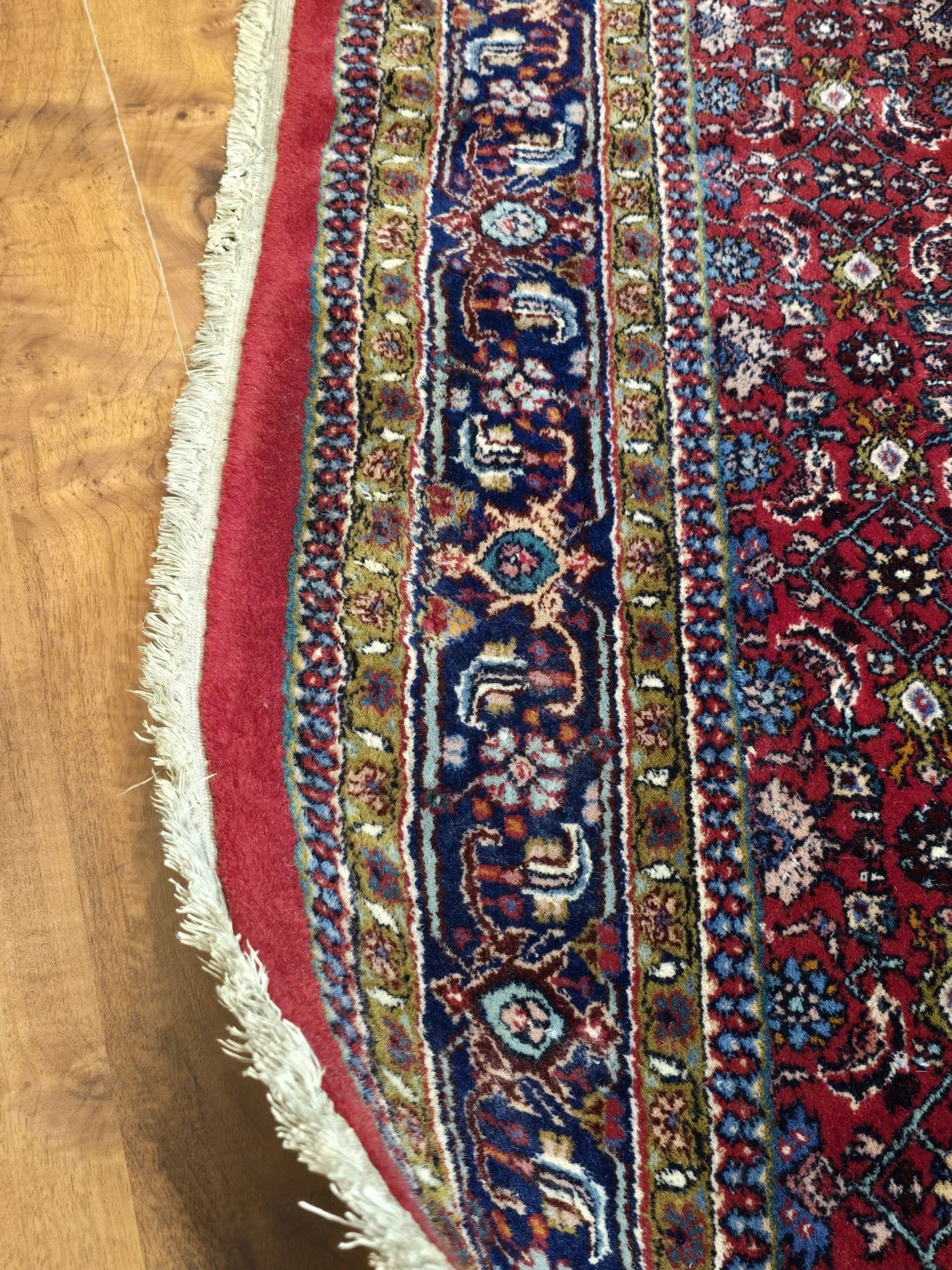 Dywan Indo Bidjar 200x133 cm, czerwony, wełna - 396204