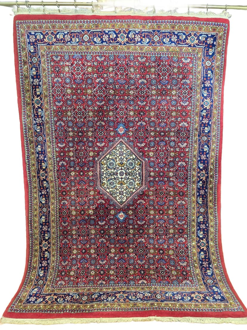 Rug Indo Bidjar 200x133 cm, red, wool