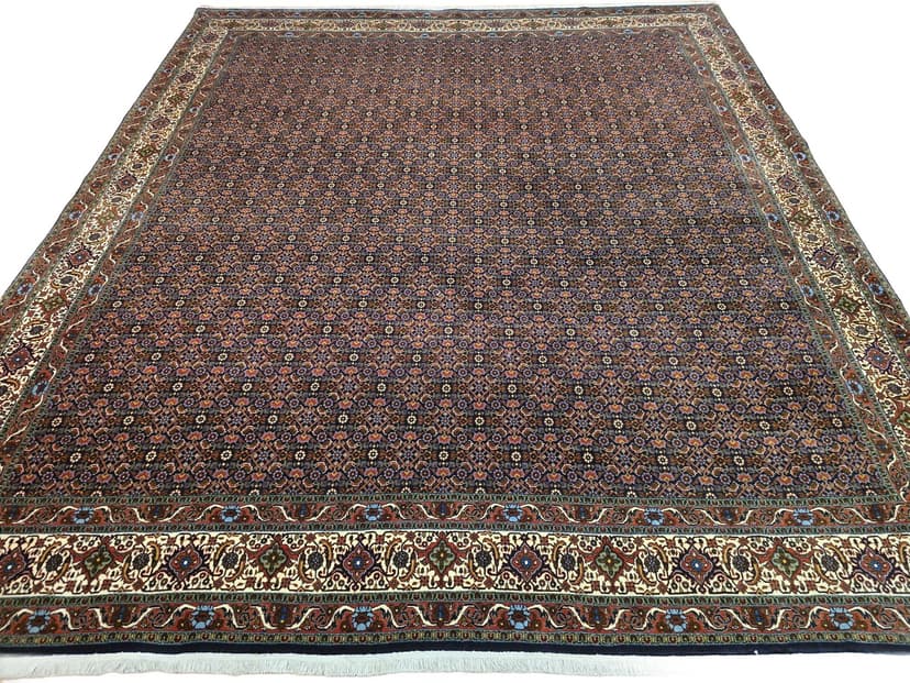 Dywan Bidjar Takab 300x350 cm, niebieski czerwony, wełna, Iran