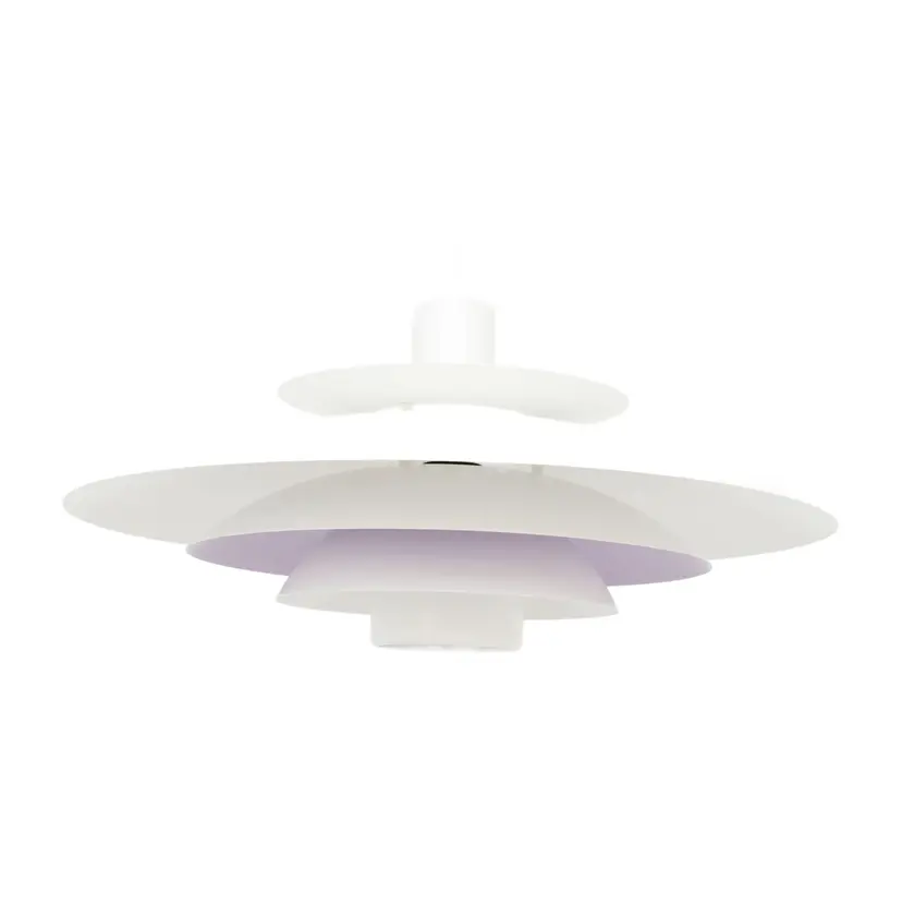 Pendant lamp, Form Light, white purple, metal, Denmark, 1970s.