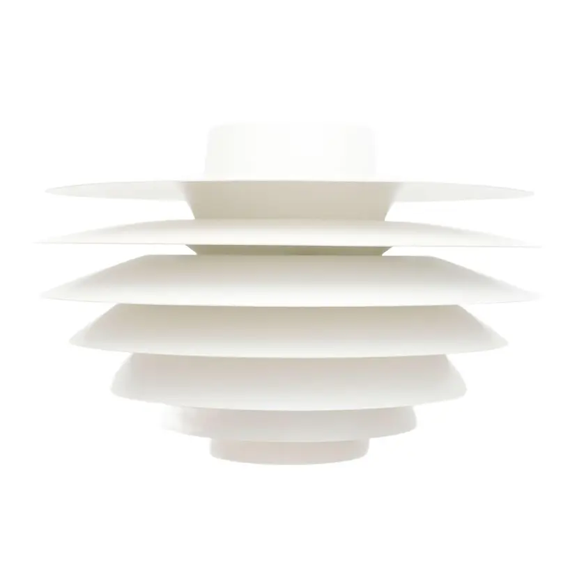 Pendant lamp Verona, white metal, by S. Middelboe, Lyfa, Denmark