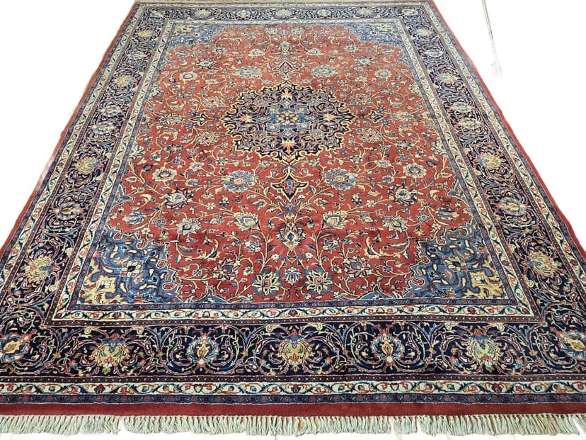 Dywan Sarough Mahal, 255x310 cm, czerwony, wełna, Iran, początek XX w.