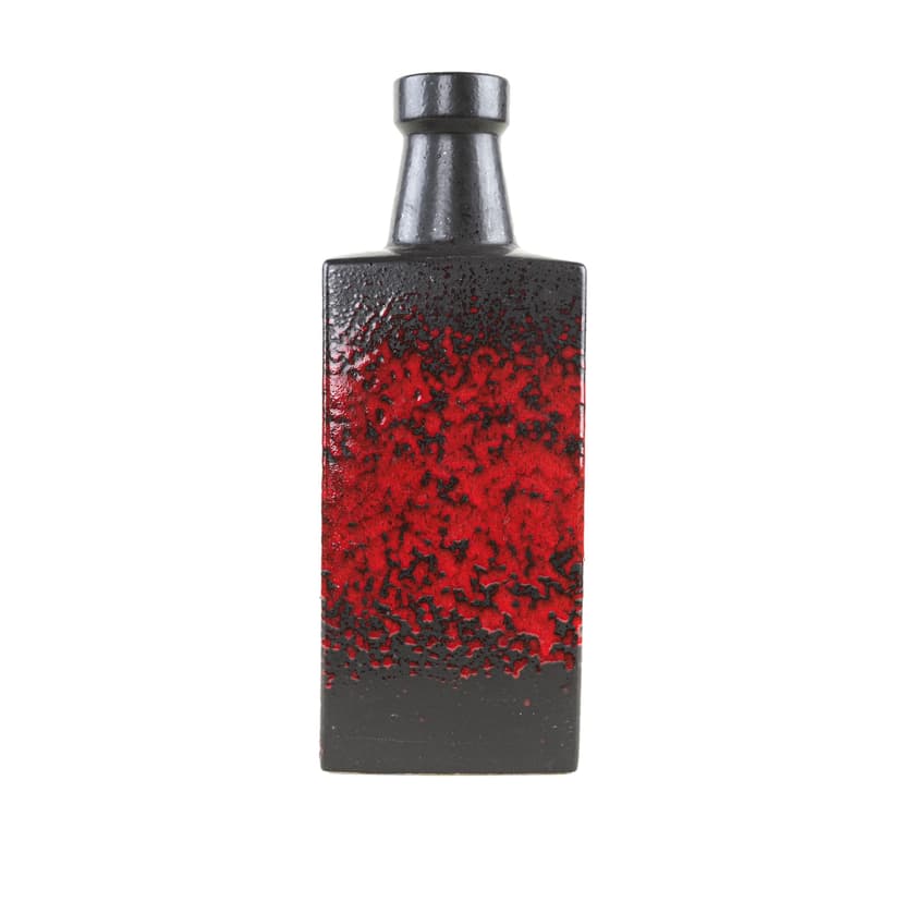 Vase West Germany, red, ceramic, Germany, 1970s.