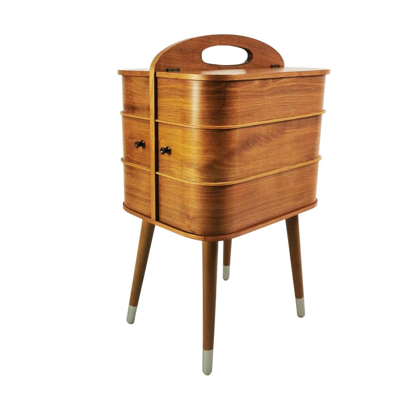 Niciak Mid-Century, teak brązowy, Dania, lata 60.