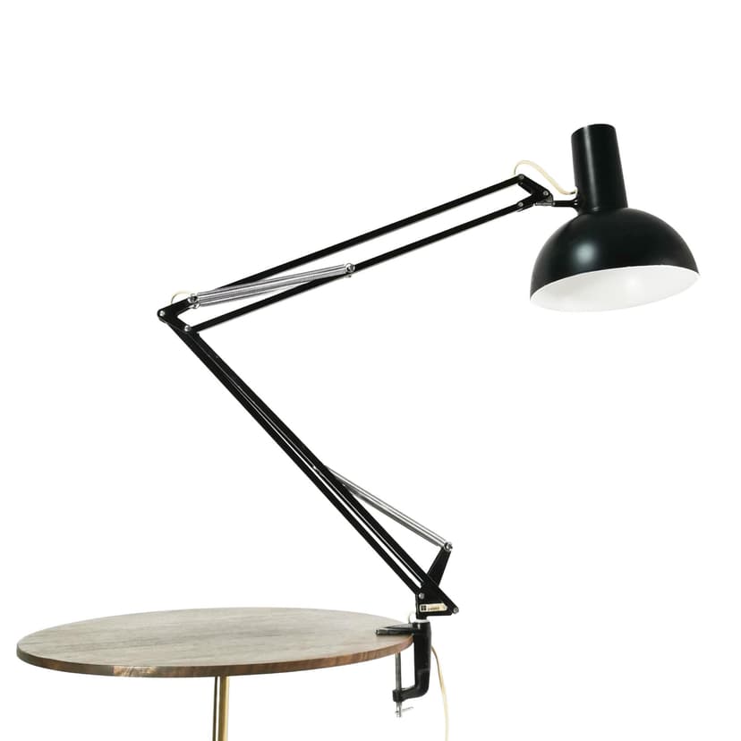Desk lamp iT, black metal, Louis Poulsen, Denmark, 1970s.