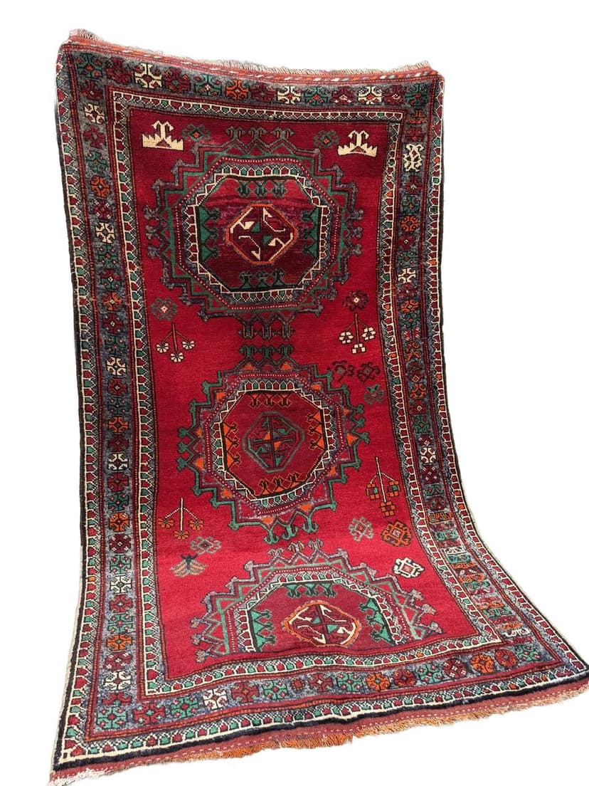 Dywan Hamadan 275x155 cm, czerwony, wełna, Iran
