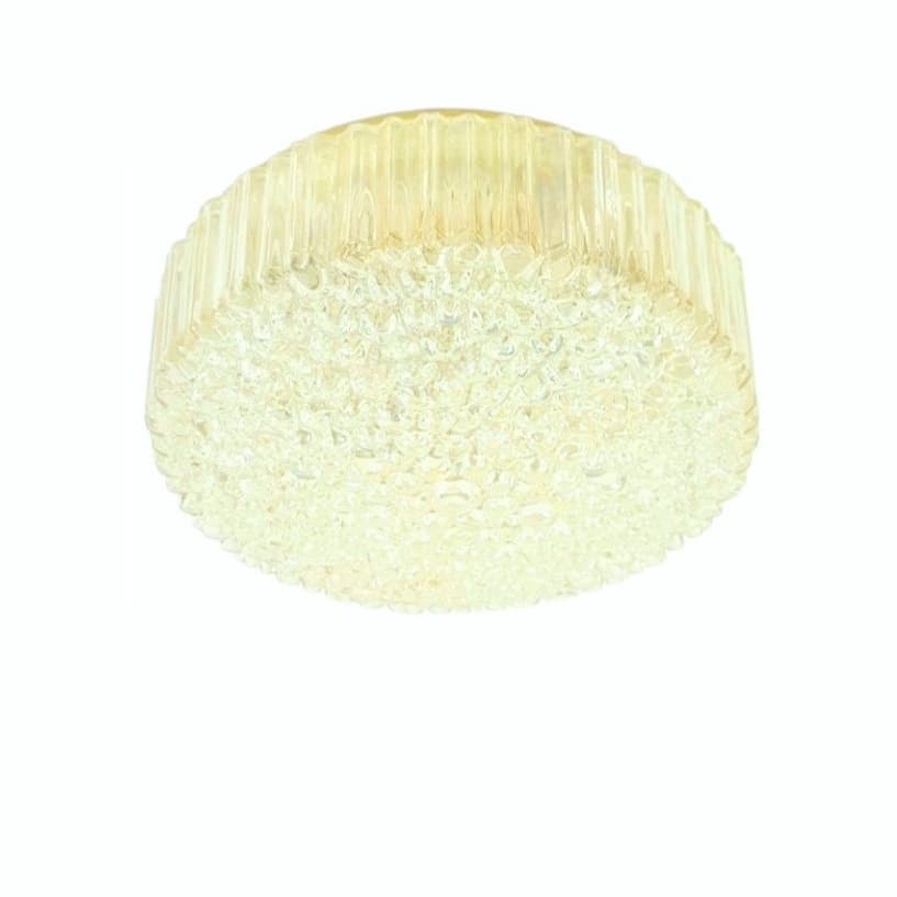 Ceiling Lamp Bubble, light amber glass, by H. Tynell, Limburg, Germany, 1970s.