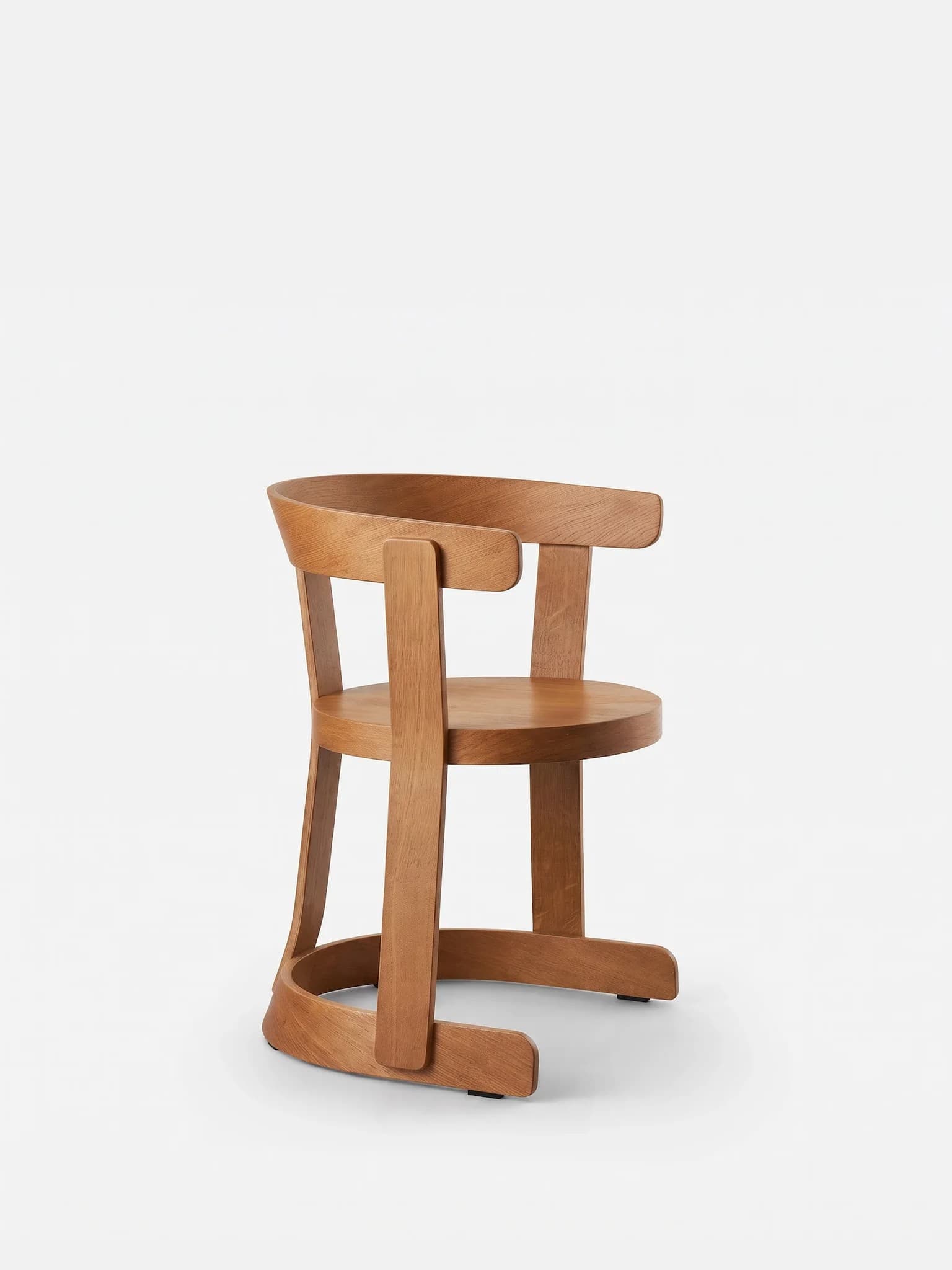 Krzesło Klepsydra Timber ciepły dąb, 366 Concept - 400509