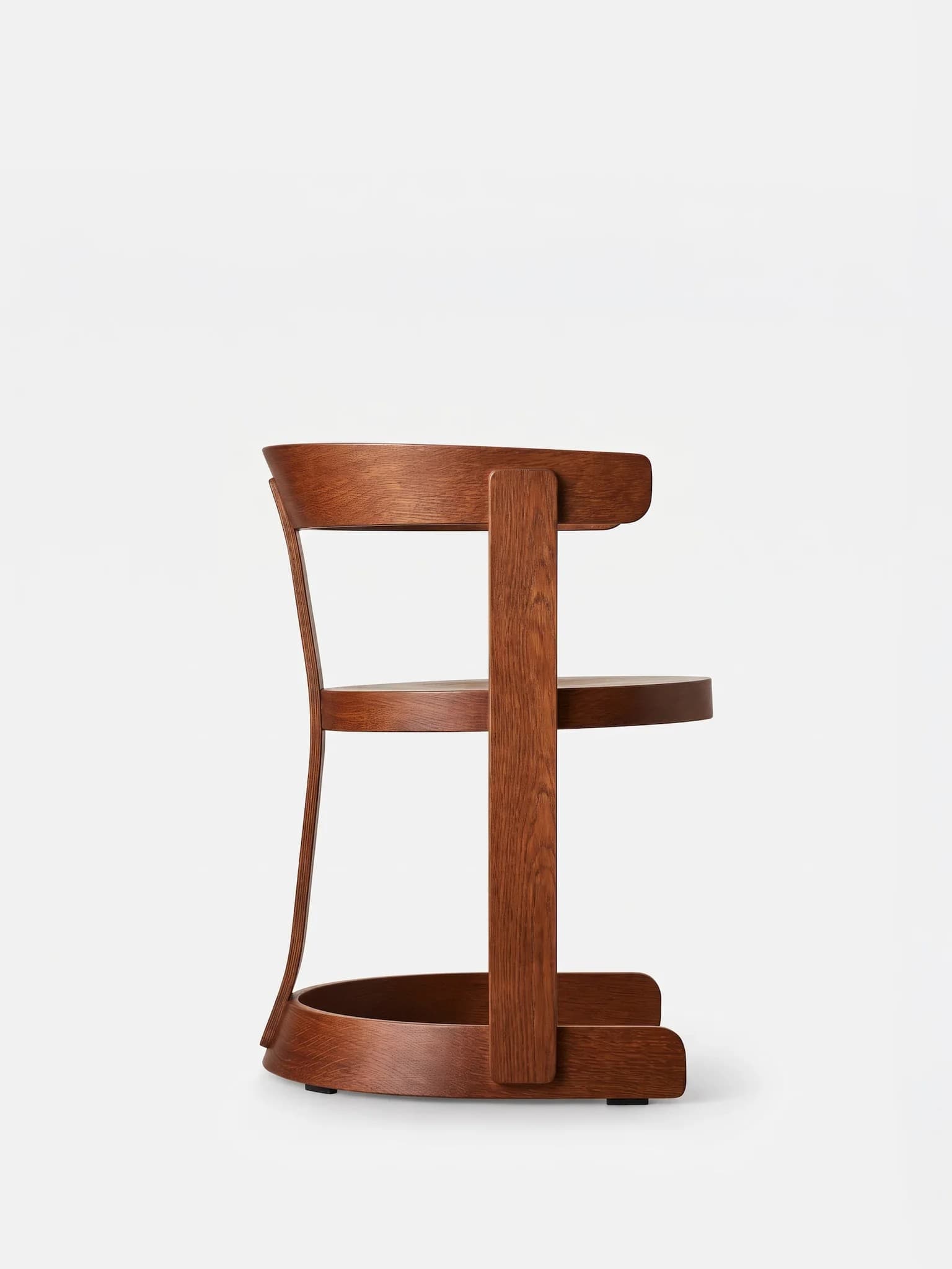 Krzesło Klepsydra Timber brązowy dąb, 366 Concept - 400528