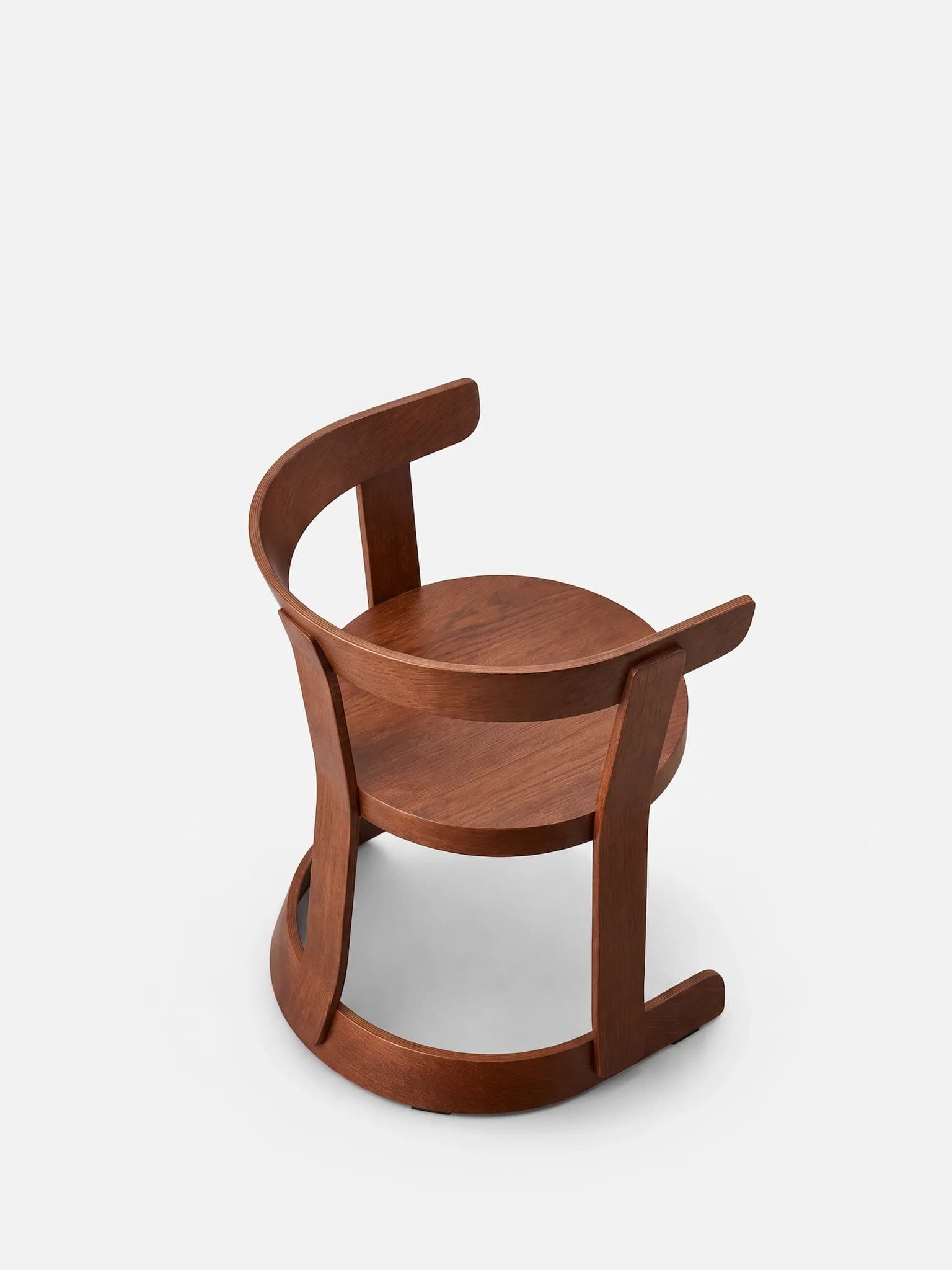Krzesło Klepsydra Timber brązowy dąb, 366 Concept - 400524