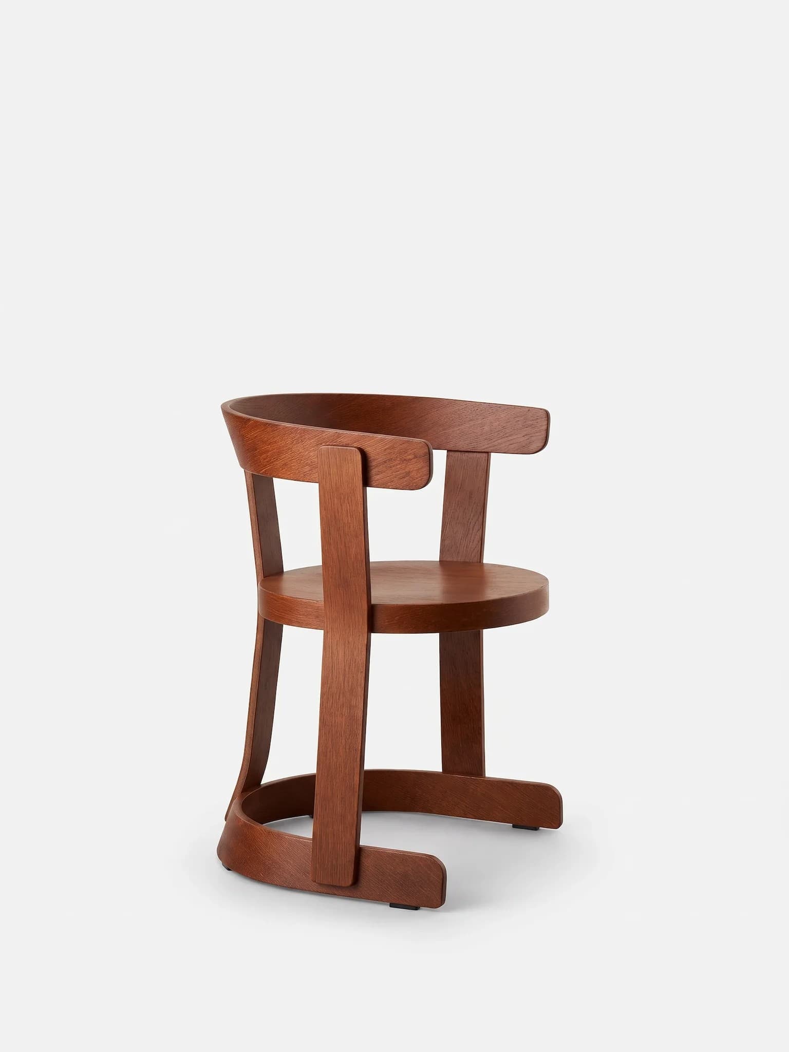 Krzesło Klepsydra Timber brązowy dąb, 366 Concept - 400521