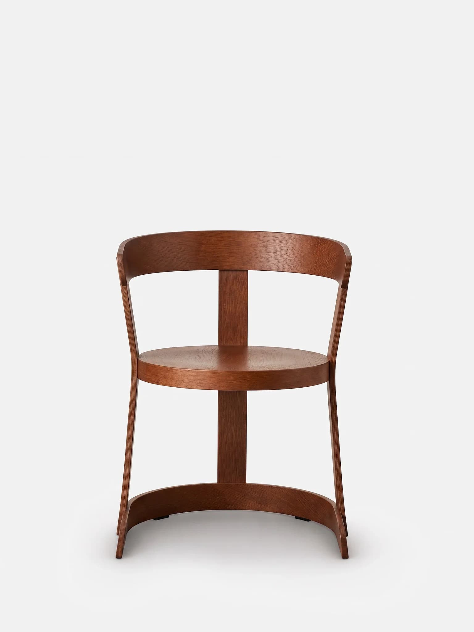 Krzesło Klepsydra Timber brązowy dąb, 366 Concept - 400526