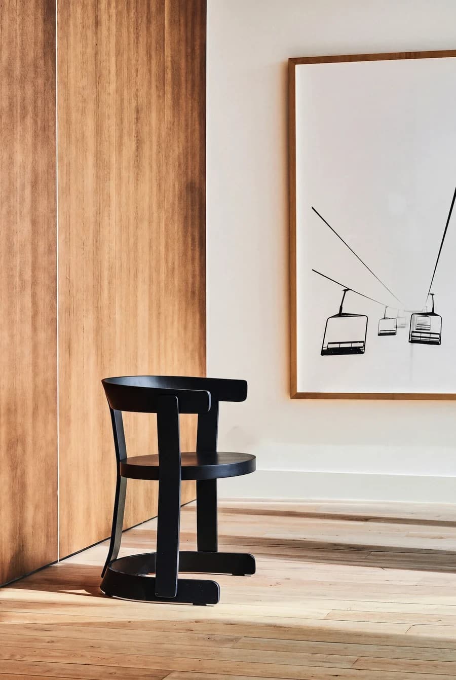 Krzesło Klepsydra Timber czarne, 366 Concept - 400535