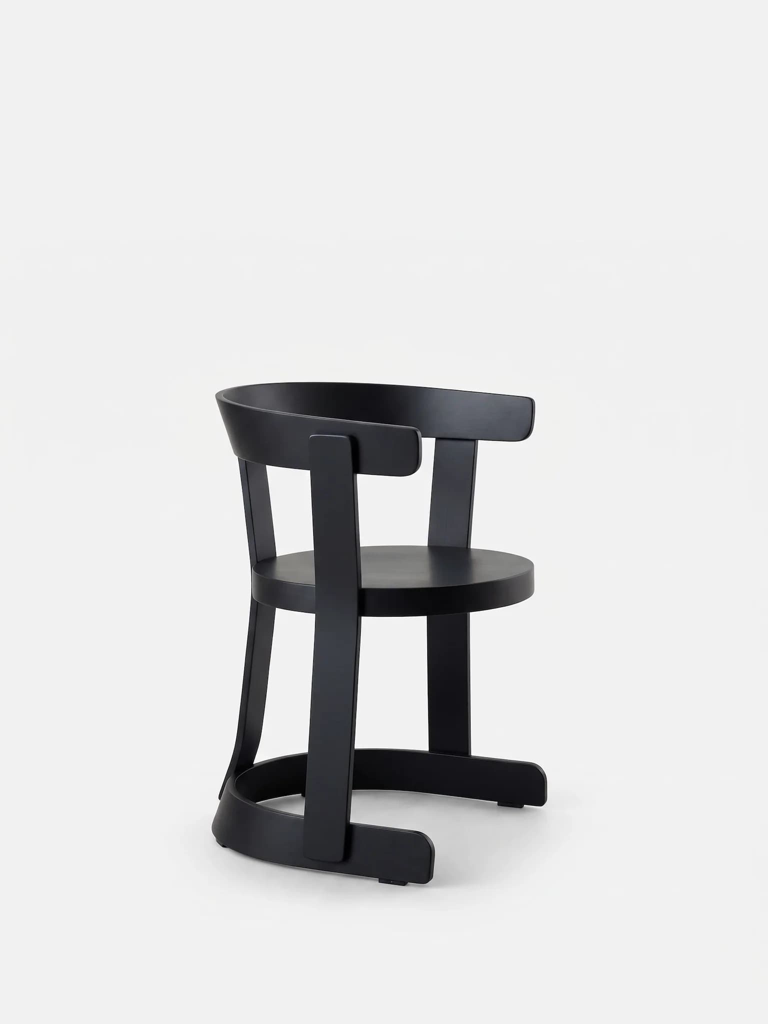 Krzesło Klepsydra Timber czarne, 366 Concept - 400534
