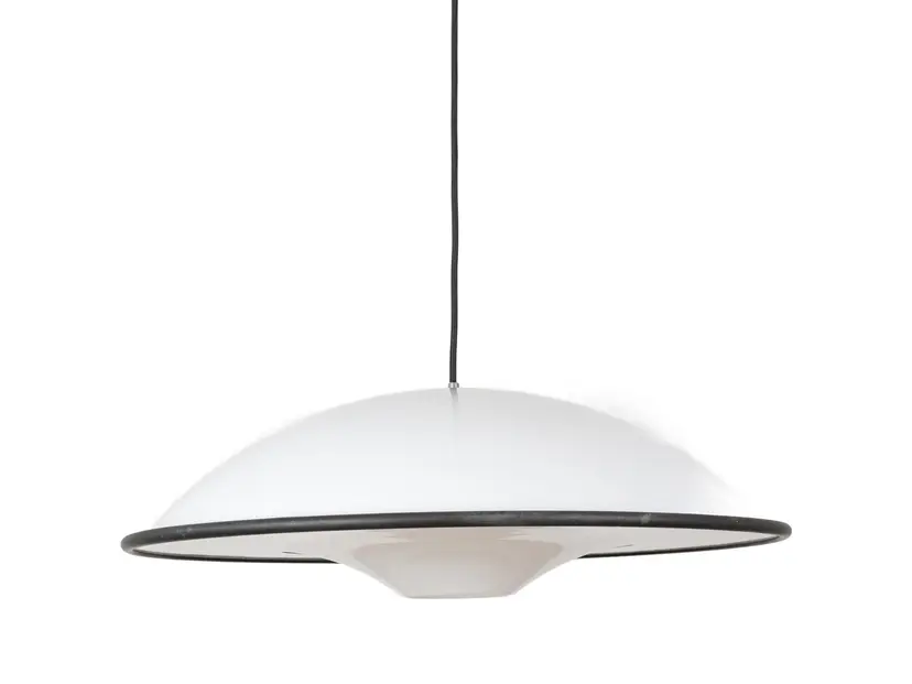Pendant lamp Cosmos, white plastic, Fog & Mørup, Denmark, 1980s.
