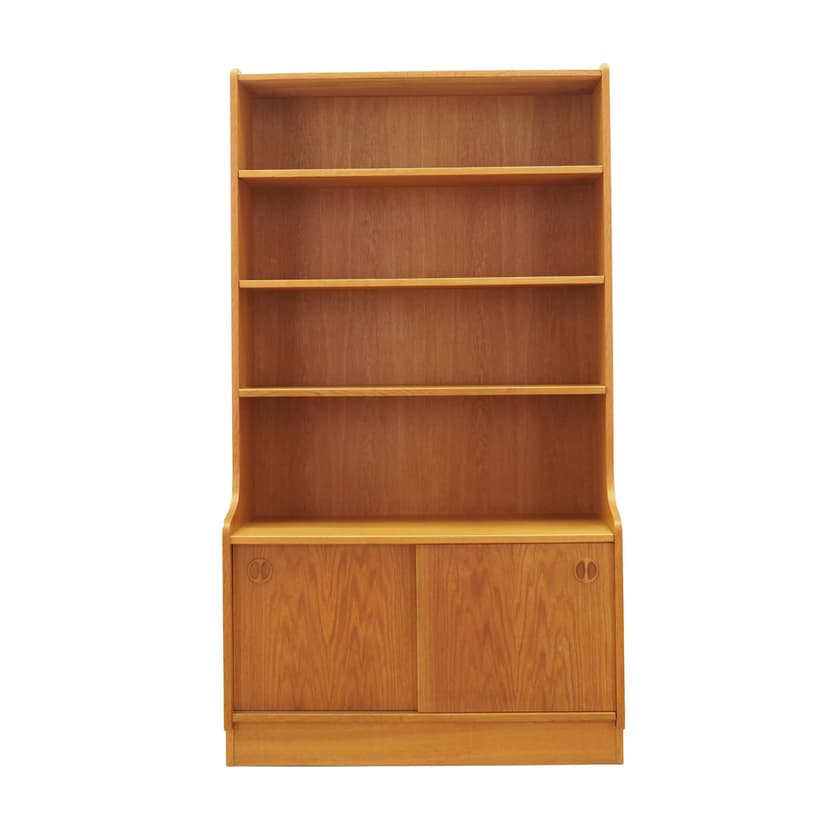 Biblioteczka, jesion brązowy, Dania, lata 70.