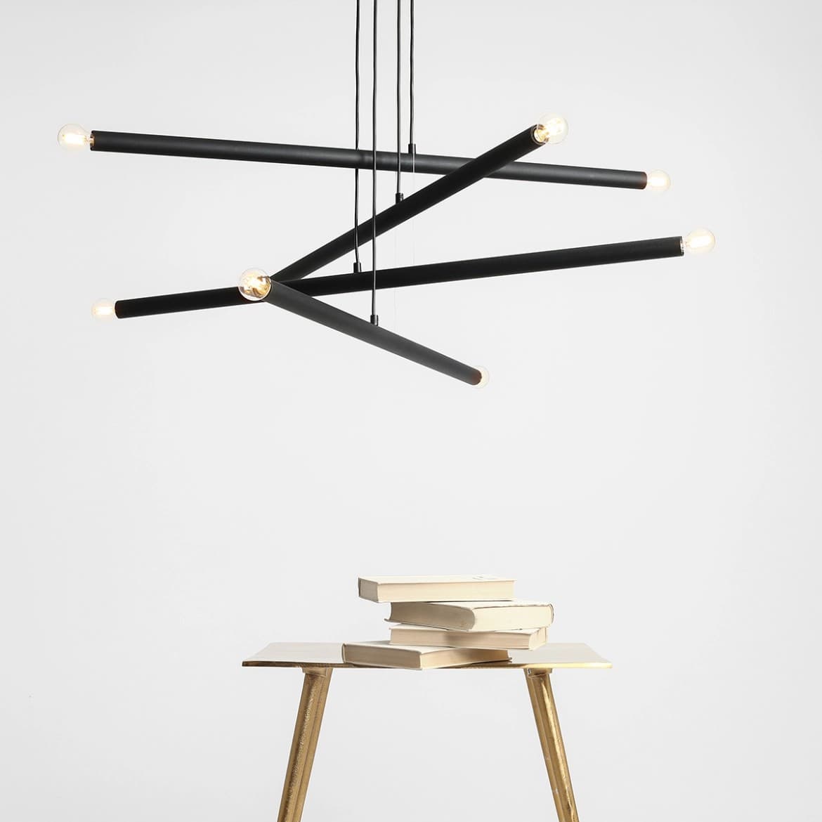 Pendant lamp Tubo 8 black, Artera - 401708