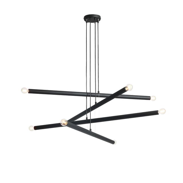 Pendant lamp Tubo 8 black, Artera - DIMENSION